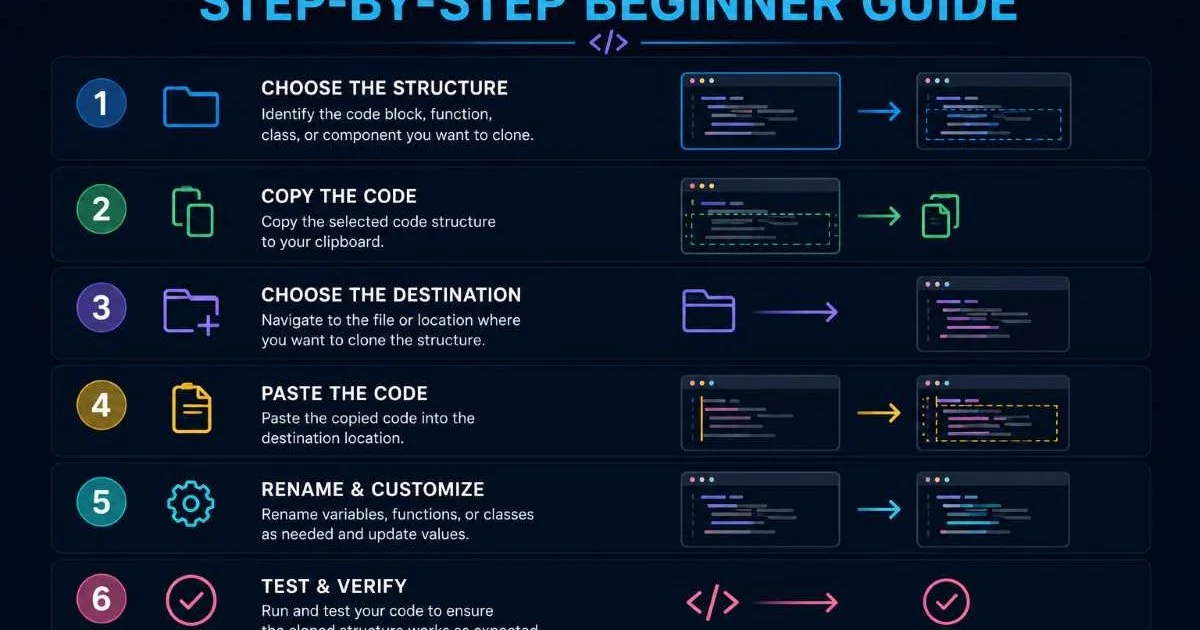 Clone Code Structures: Step-by-Step Beginner Guide